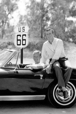 Route 66 Poster Black and White Poster On Sale United States
