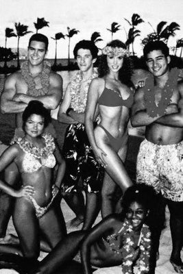 Saved By The Bell black and white poster