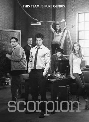 Scorpion black and white poster