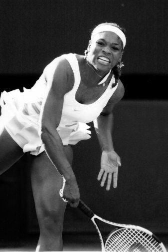 Serena Williams Poster Black and White Mini Poster 11