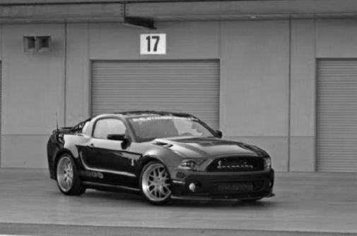 Shelby Mustang 1000 black and white poster