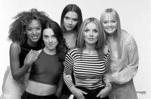 Spice Girls Poster Black and White Mini Poster 11