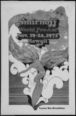 Surfing Competion Vintage Art black and white poster