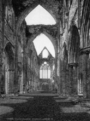 Tintern Abbey Poster Black and White Poster 27"x40" The Poster Depot