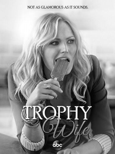 Trophy Wife black and white poster