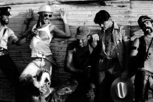 Village People black and white poster