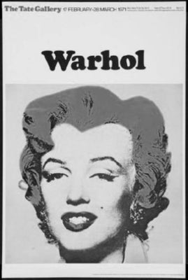 Warhol Exhibition Poster Black and White Poster 24x36 The Poster Depot