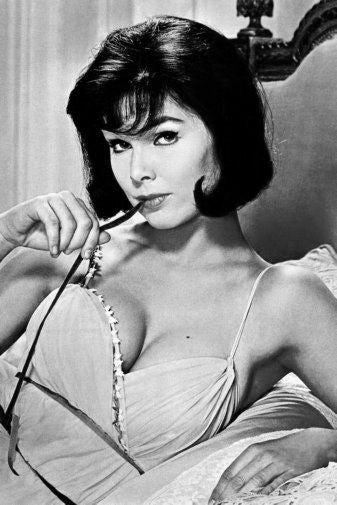 Yvonne Craig black and white poster
