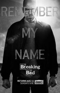 Breaking Bad Poster Black and White Mini Poster 11"x17"