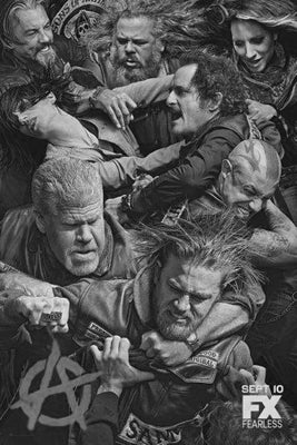 Sons Of Anarchy Black and White poster for sale cheap United States USA