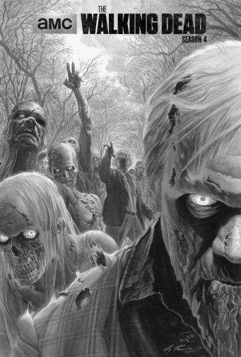 Walking Dead Black and White Metal Poster Choose Style | The Poster Depot The Poster Depot