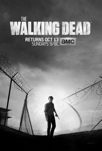 Walking Dead black and white poster