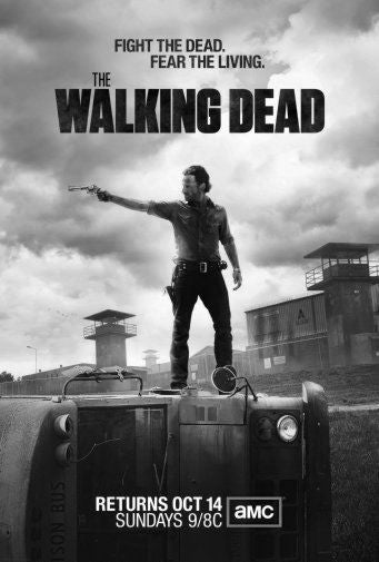 Walking Dead Poster Black and White Mini Poster 11"x17"