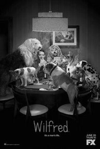 Wilfred black and white poster