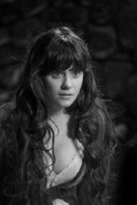 Zooey Deschanel Poster Black and White Mini Poster 11"x17"