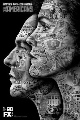 Americans Poster Black and White Mini Poster 11"x17"