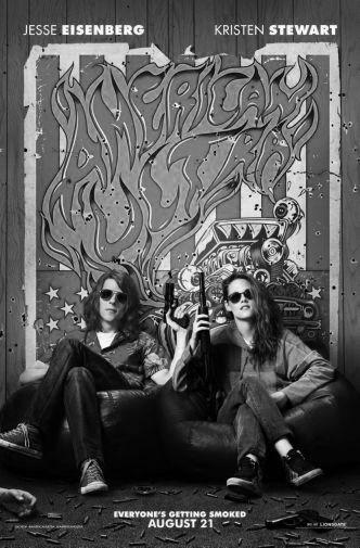 American Ultra black and white poster