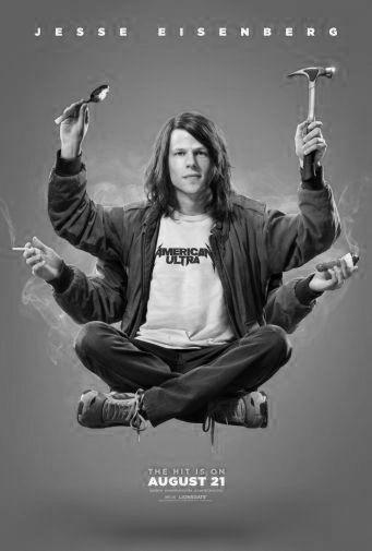 American Ultra Poster Black and White Poster 16x24 | The Poster Depot The Poster Depot