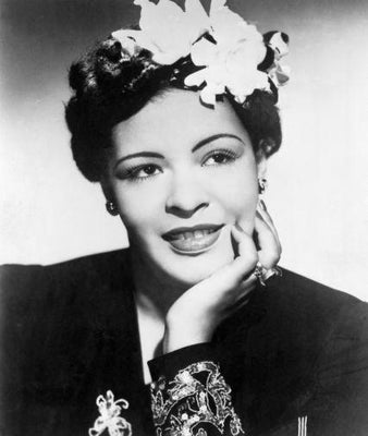 Billie Holiday black and white poster