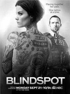 Blindspot black and white poster