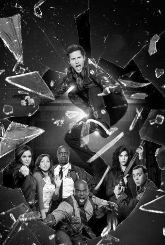 Brooklyn 99 black and white poster