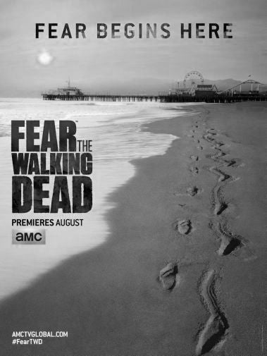 Fear The Walking Dead Poster Black and White Mini Poster 11