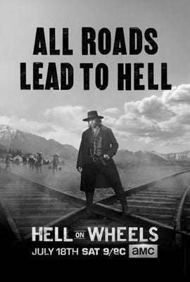 Hell On Wheels Poster Black and White poster 11"x17" The Poster Depot