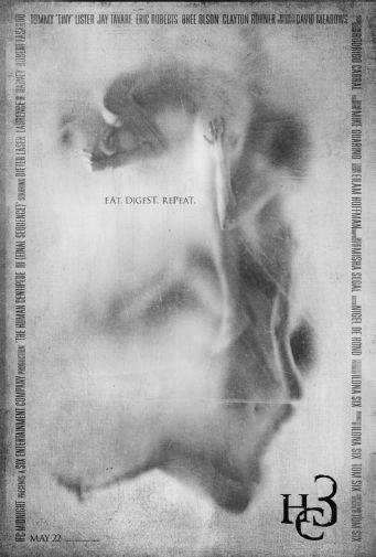 Human Centipede 3 black and white poster