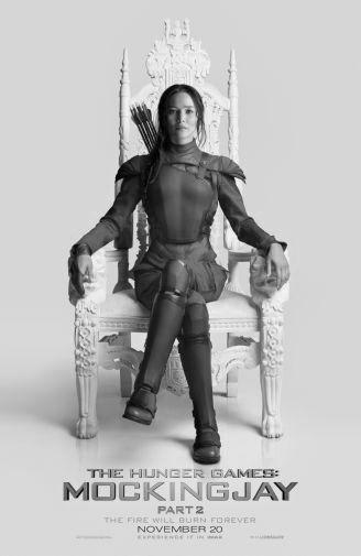 Hunger Games Mockingjay Part 2 Poster Black and White Poster The Poster Depot
