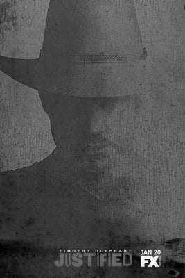 Justified Poster Black and White Mini Poster 11"x17"