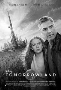 Tomorrowland black and white poster