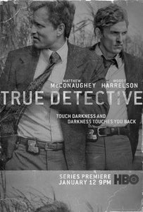 True Detective black and white poster