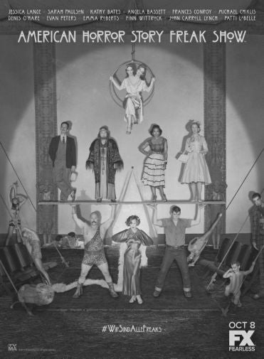 American Horror Story Freakshow Black and White Poster 24x36 The Poster Depot