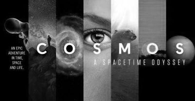 Cosmos A Space time Odyssey black and white poster
