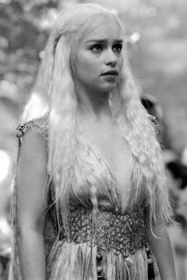 Emilia Clarke Poster Black and White Mini Poster 11"x17"