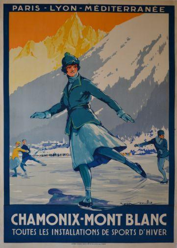 1St Winter Olympics poster tin sign Wall Art