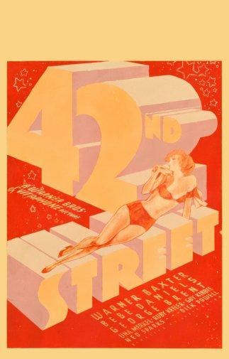 42Nd St movie poster Sign 8in x 12in