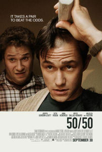 50/50 movie poster Sign 8in x 12in