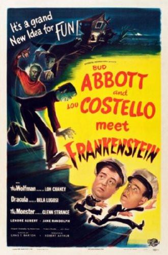 Abbott Costello Meet Frankenstein Movie Poster 24inx36in (61cm x 91cm) - Fame Collectibles
