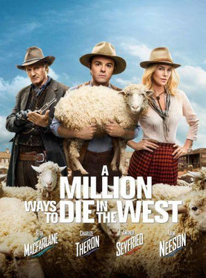 A Million Ways To Die In The West Metal Movie Poster 8in x 12in