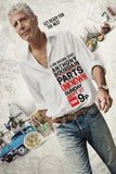 Anthony Bourdain poster tin sign Wall Art