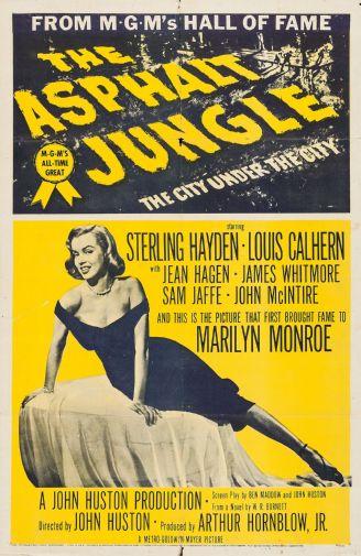 Asphalt Jungle The movie poster Sign 8in x 12in