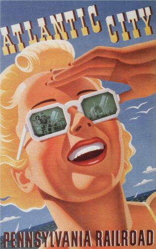 Railroad Atlantic City 1940 poster The Poster Depot