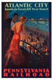 Atlantic City poster tin sign Wall Art