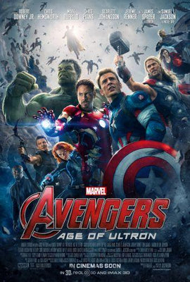 Avengers Age Of Ultron Metal Movie Poster 8in x 12in