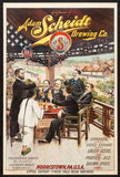 vintage beer hall adam scheidt brewing phildelphia Mini Poster 11inx17in poster