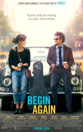 Begin Again movie poster Sign 8in x 12in