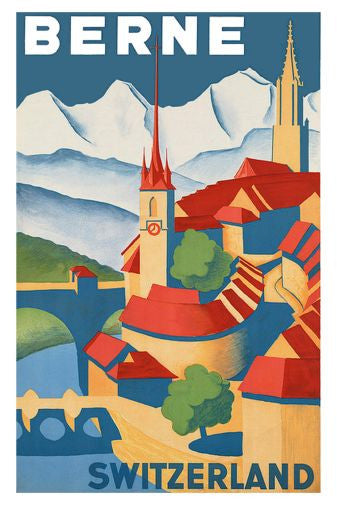 Switzerland Berne Mini poster 11inx17in