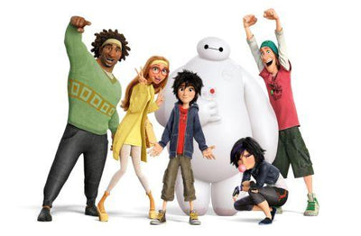 Big Hero 6 Metal Movie Poster 8in x 12in The Poster Depot
