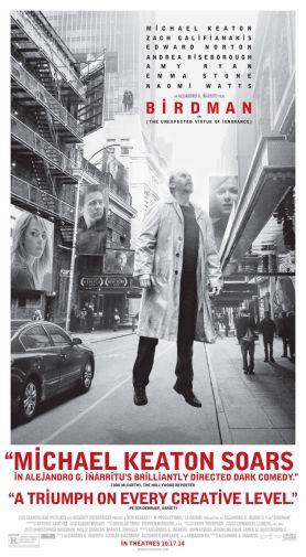 Birdman movie poster Sign 8in x 12in